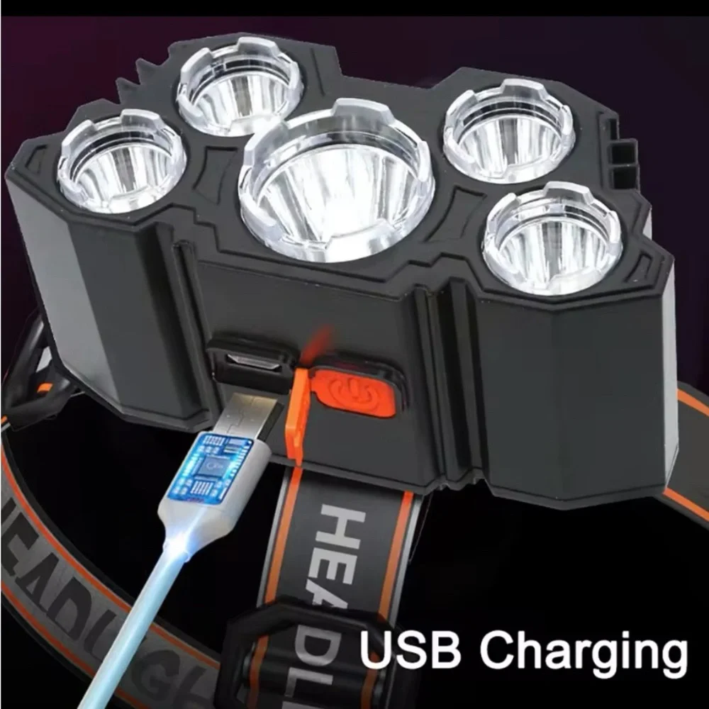 $30 each 5-LED Rechargeable Headlamp/long lasting , equipped with 186500MAH